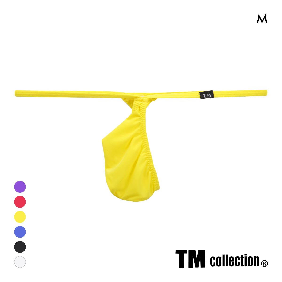 ティーエム コレクション STRIKESKIN Fork ポーチカップ Tバック メンズ ビキニ TM collection(YE-イエロー-M)