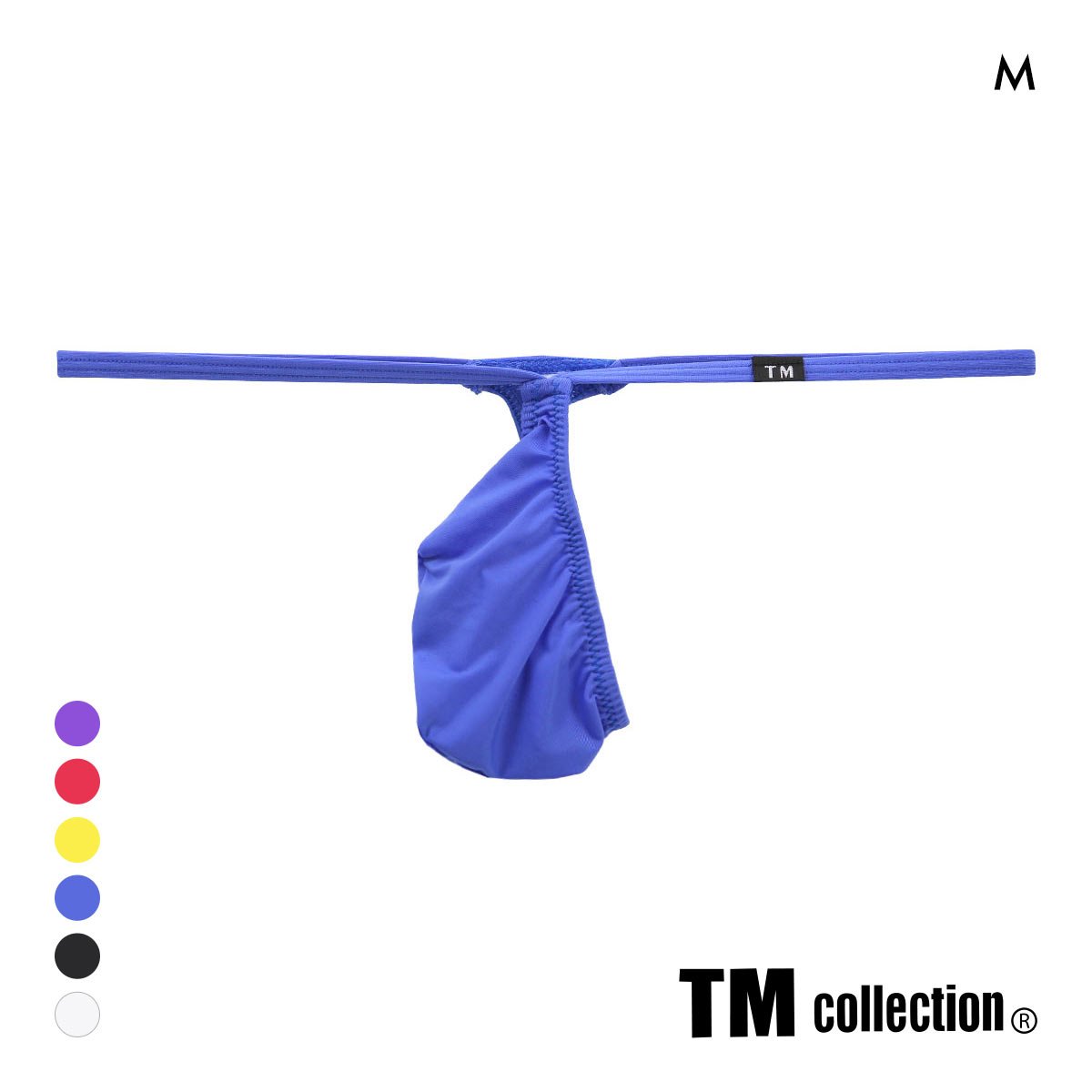 ティーエム コレクション STRIKESKIN Fork ポーチカップ Tバック メンズ ビキニ TM collection(BU-ブルー-M)