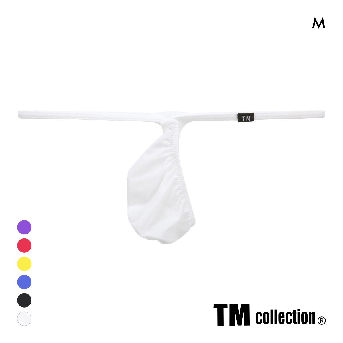 ティーエム コレクション STRIKESKIN Fork ポーチカップ Tバック メンズ ビキニ TM collection(WH-ホワイト-M)