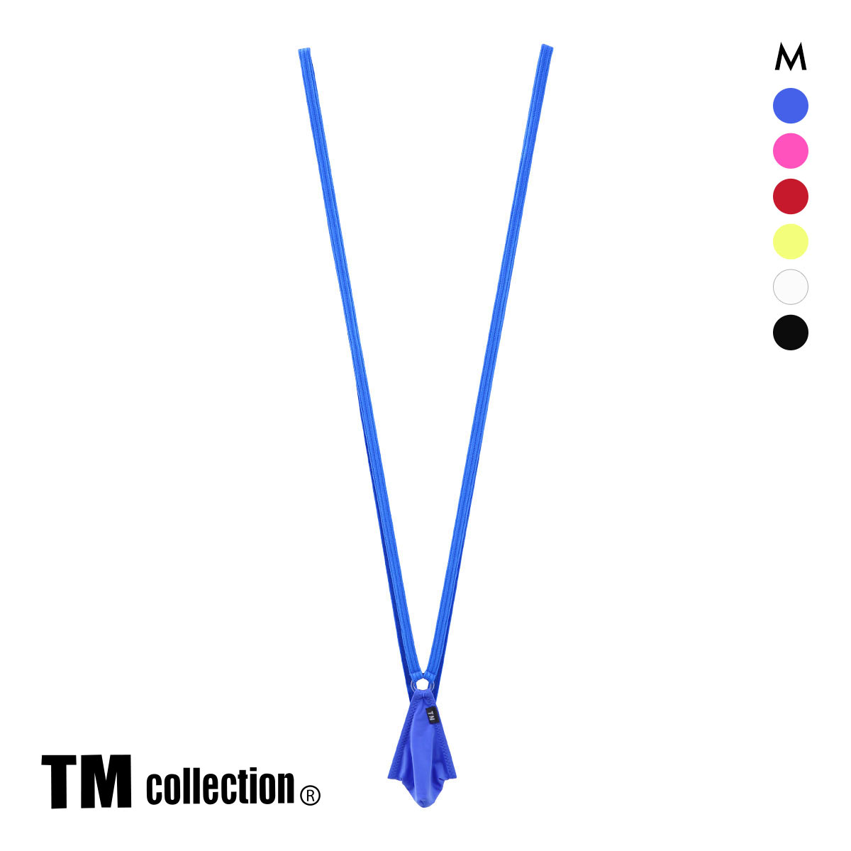 ティーエム コレクション WET × STRIKESKIN ひょうたんフロント サスペンダー M セクシー メンズ 前とじ TM collection(BU-ブルー-M)