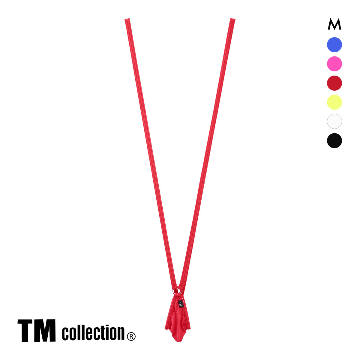 ティーエム コレクション WET × STRIKESKIN ひょうたんフロント サスペンダー M セクシー メンズ 前とじ TM collection(RE-レッド-M)