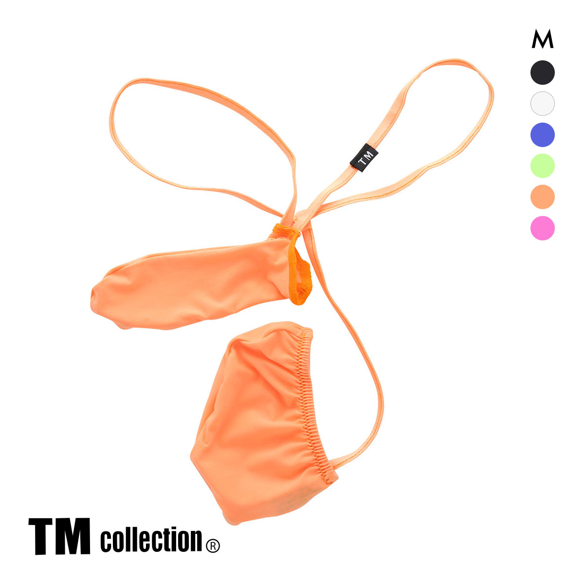 ティーエム コレクション STRIKESKIN 合体一角玉袋 G-string ストライクスキン メンズ TM collection(OR-オレンジ-M)