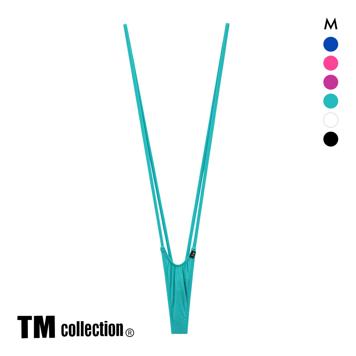 ティーエム コレクション 　ひょうたんフロント サスペンダー M セクシー メンズ 前とじ TM collection(EM-エメラルド-M)