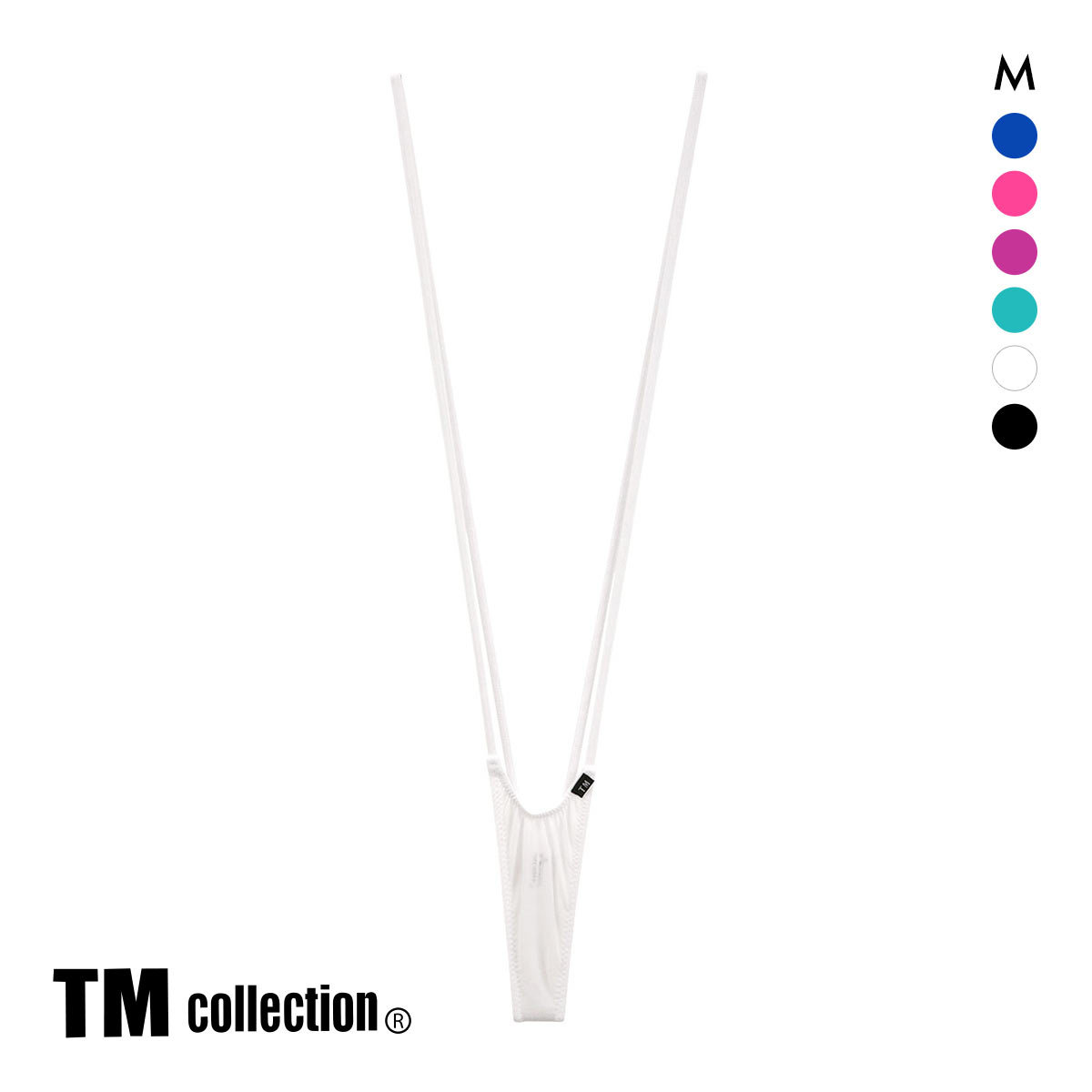 ティーエム コレクション 　ひょうたんフロント サスペンダー M セクシー メンズ 前とじ TM collection(WH-ホワイト-M)