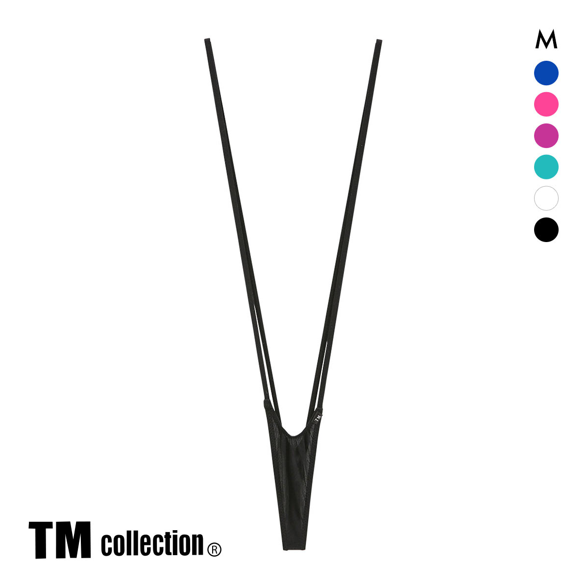ティーエム コレクション 　ひょうたんフロント サスペンダー M セクシー メンズ 前とじ TM collection(BK-ブラック-M)