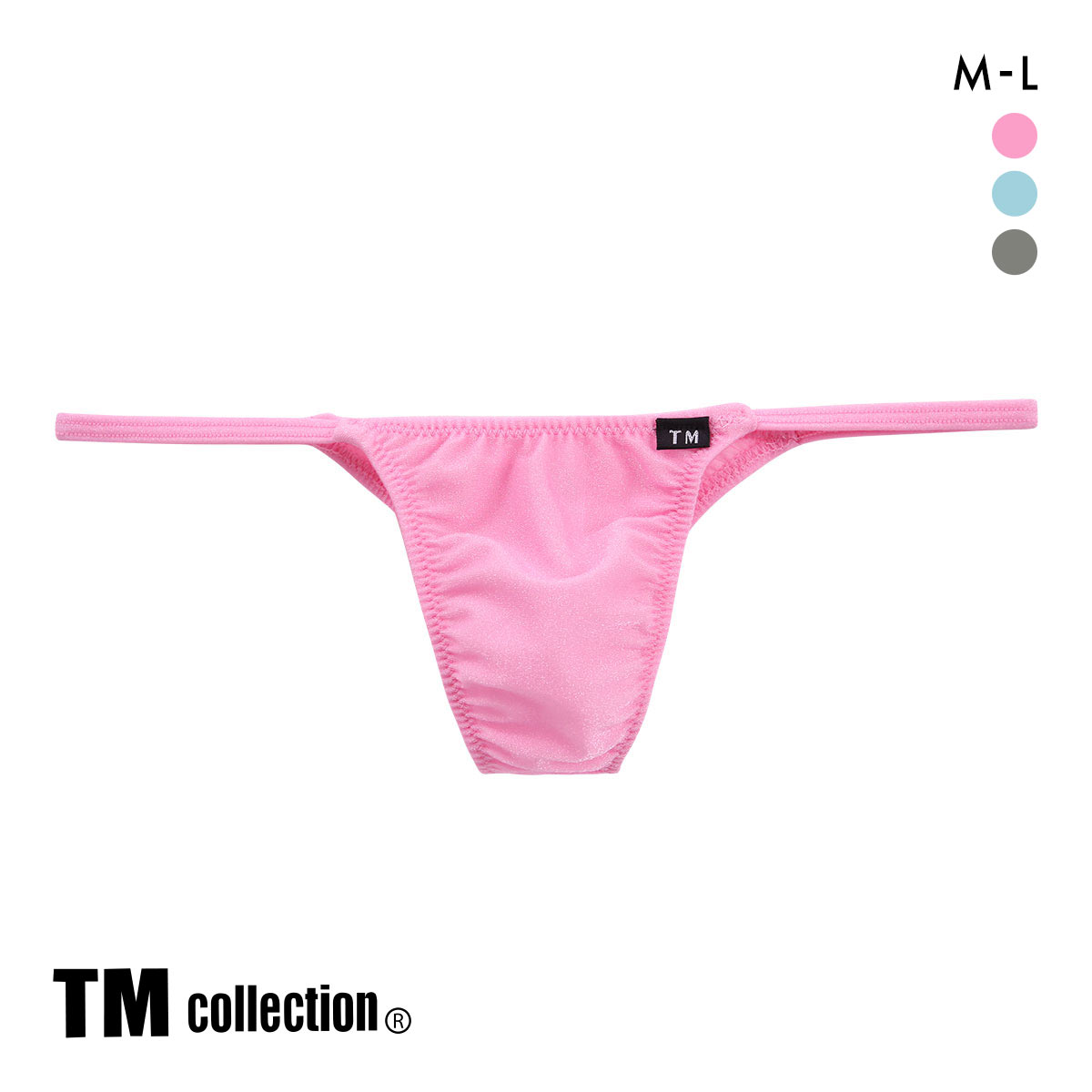 ティーエム コレクション キラメキ2way　サイドストリング ハーフバック ハギナシシャープ ML メンズ ビキニ TM collection
