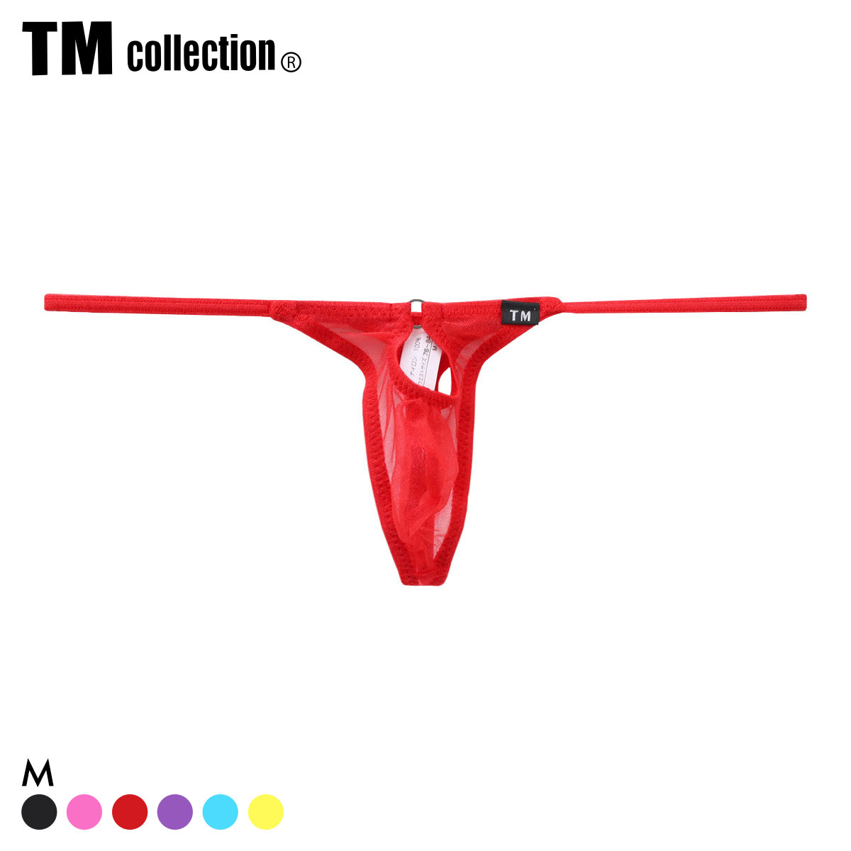 ティーエム コレクション Sparkhalf フロントリングホール TB Tバック メンズ TM collection(RE-レッド-M)