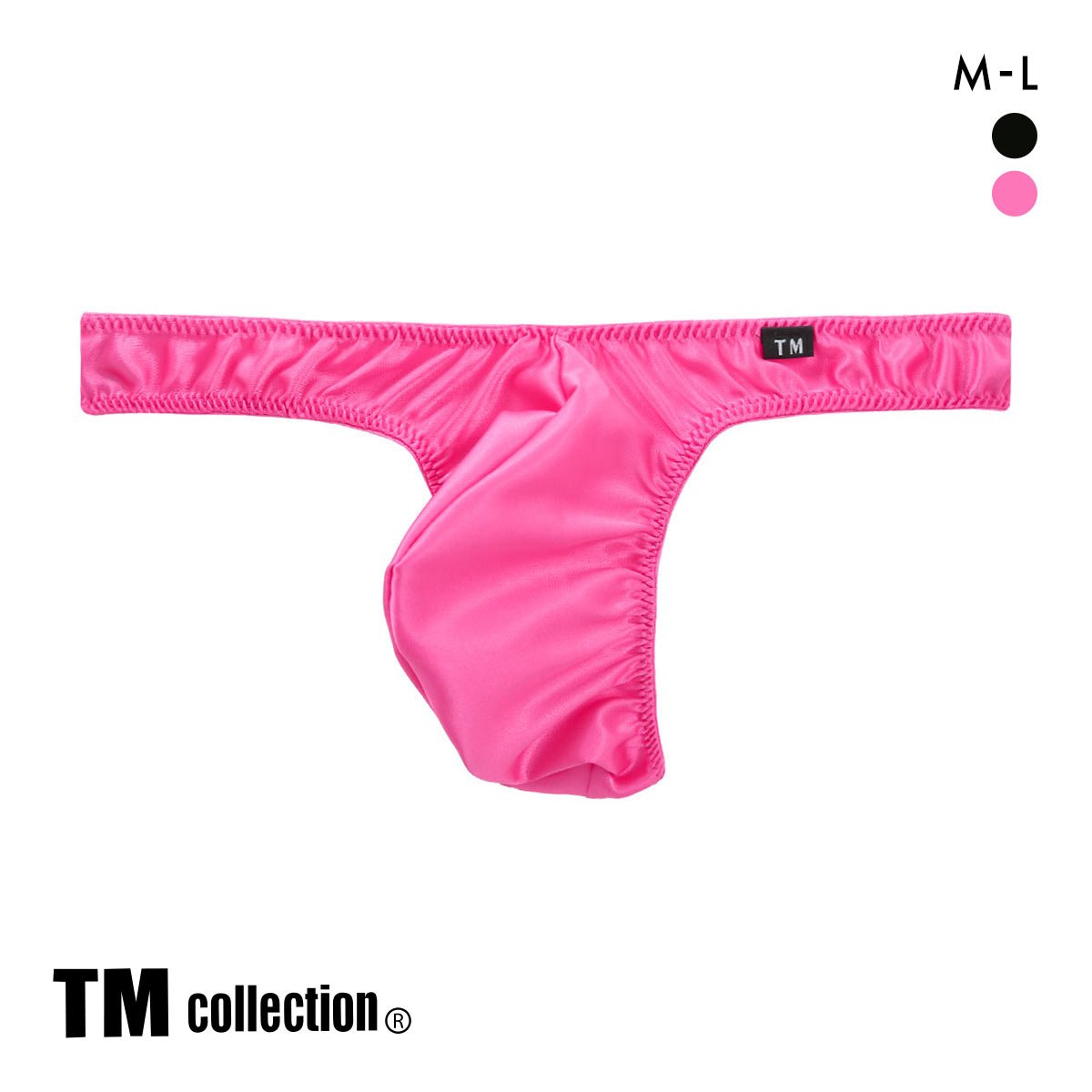 ティーエム コレクション Satin シンプル Tバック TM collection(RO-ローズ-M)