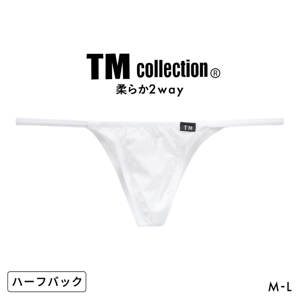 ティーエム コレクション ガーゼ調 2way side string ML ハーフバック ビキニ TM collection