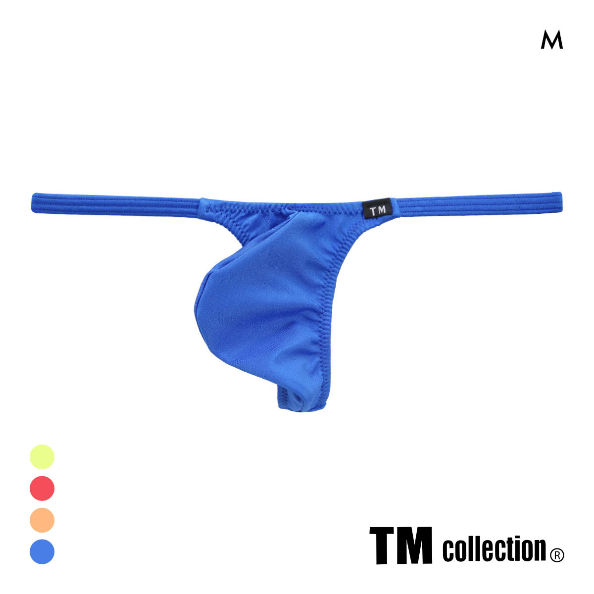 ティーエム コレクション SWIM 脇細 もっこりシャープ 水着素材 Tバック TB TM collection(BU-ブルー-M)