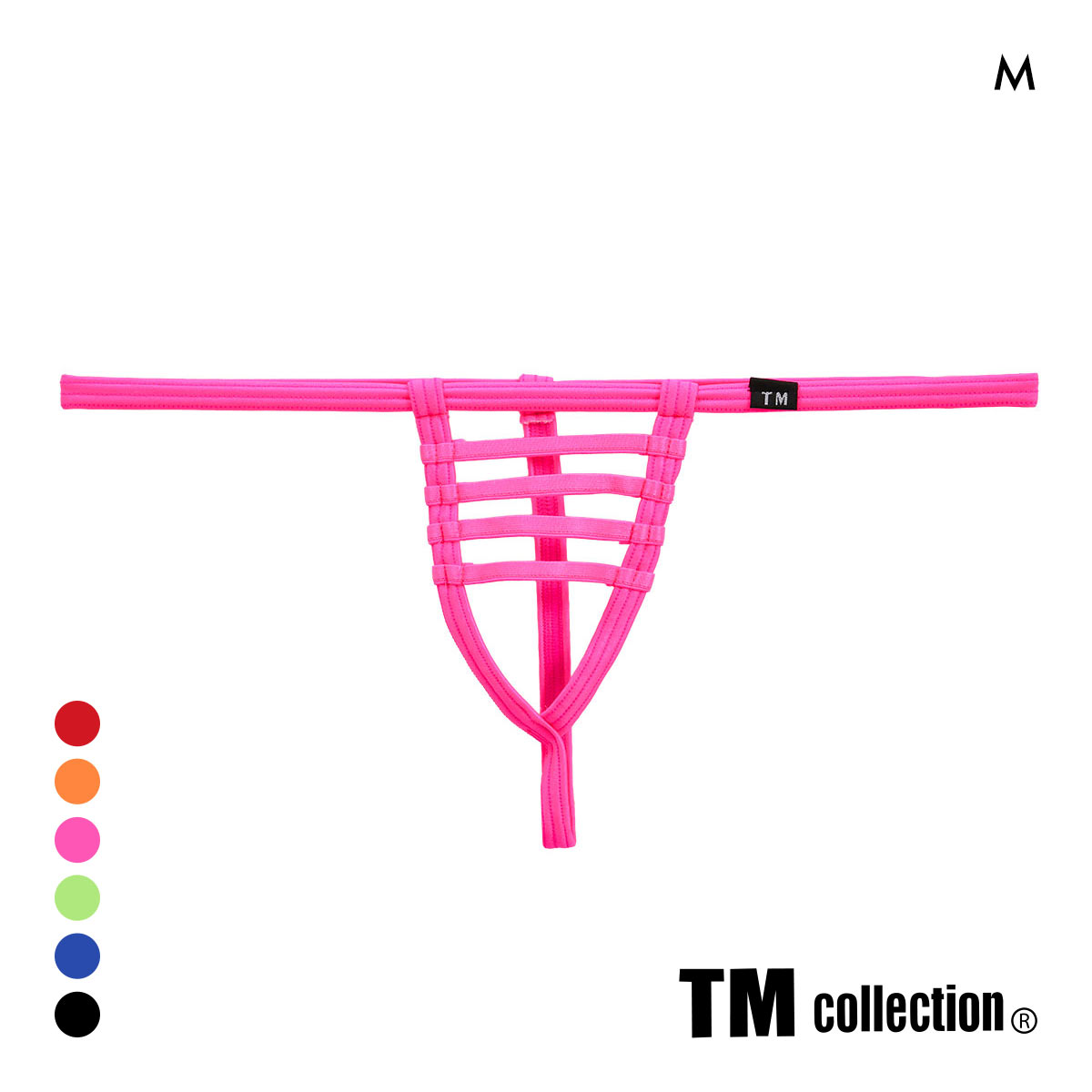 ティーエム コレクション WET ハシゴライン G-STRING TM collection STRIKESKIN M Gストリング メンズ(PI-ピンク-M)