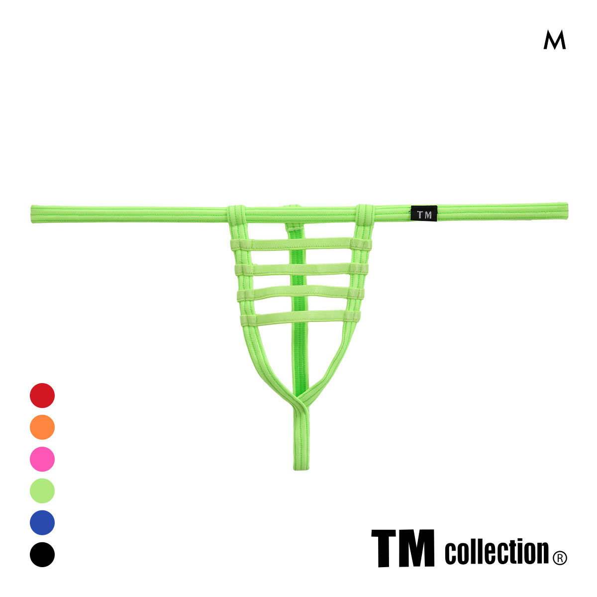 ティーエム コレクション WET ハシゴライン G-STRING TM collection STRIKESKIN M Gストリング メンズ(GR-グリーン-M)