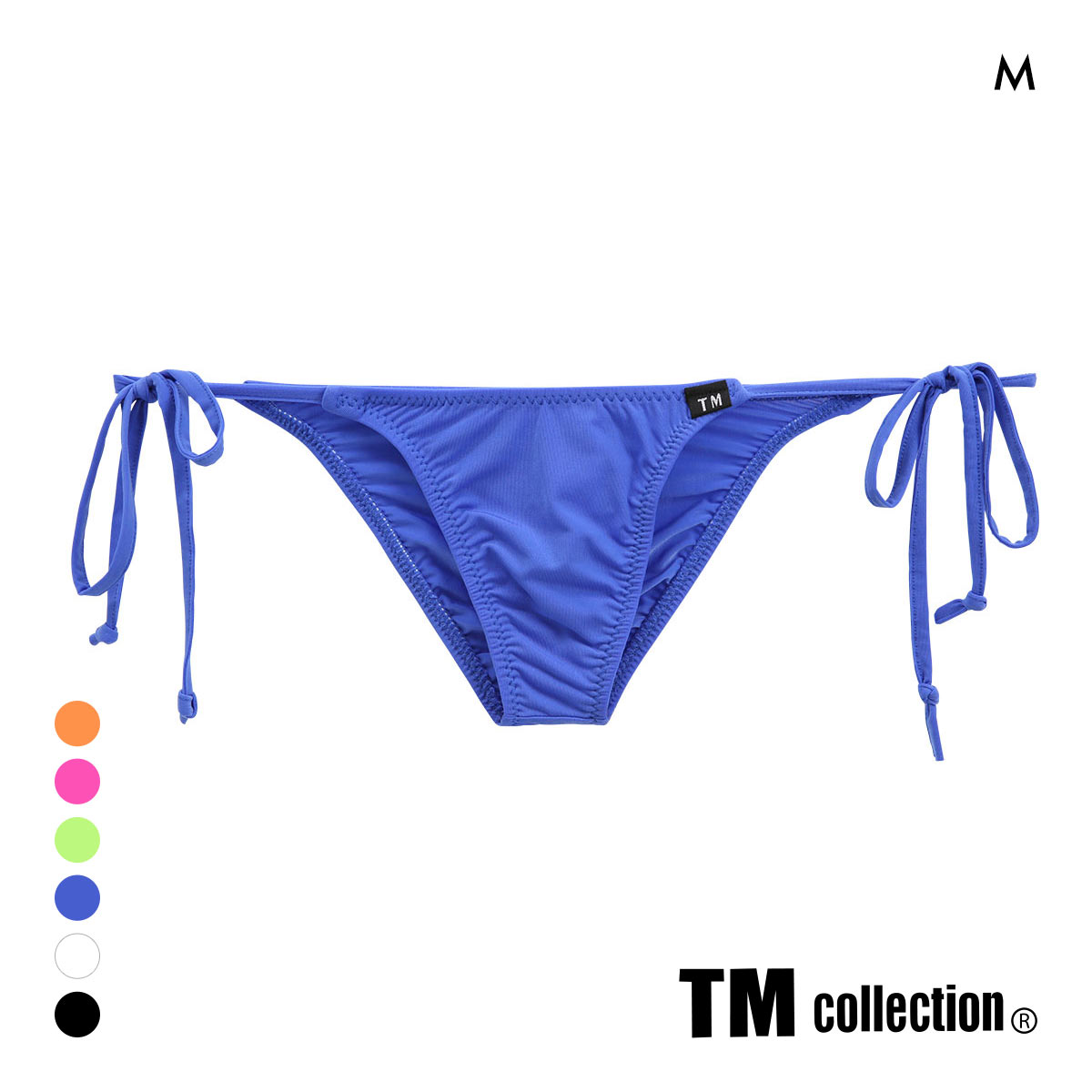 ティーエム コレクション STRIKESKIN side ribbon HB ハーフバック ビキニ メンズ ブリーフ 前とじ TM collection(BU-ブルー-M)