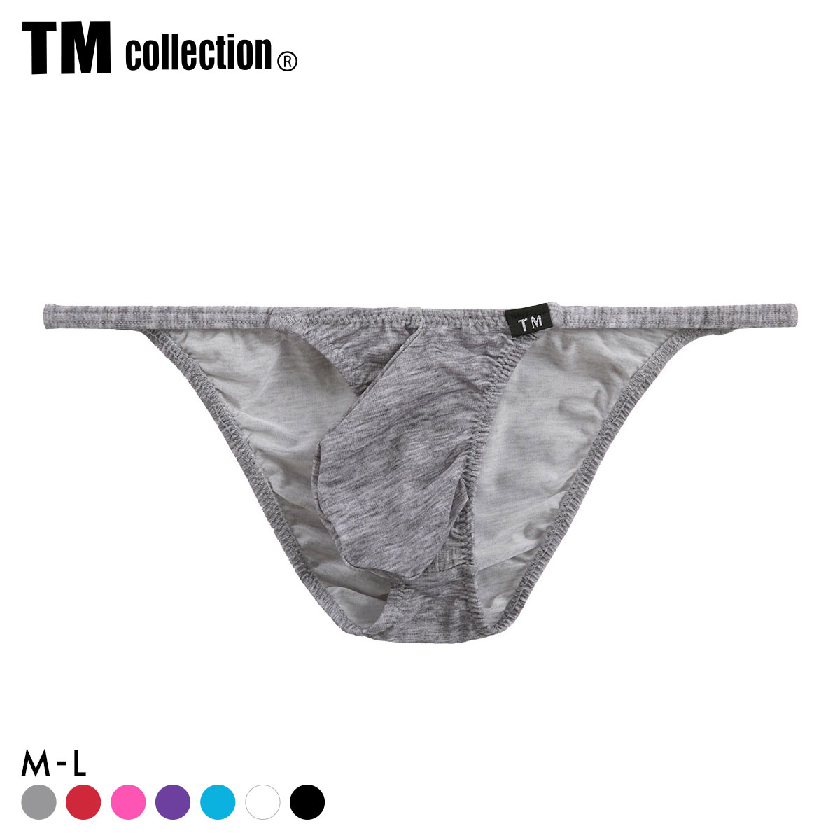 ティーエム コレクション STRIKESKIN protruding cup ハーフバック BIKINI TM collection STRIKESKIN　ビキニ メンズ(HGY-杢グレー-M)