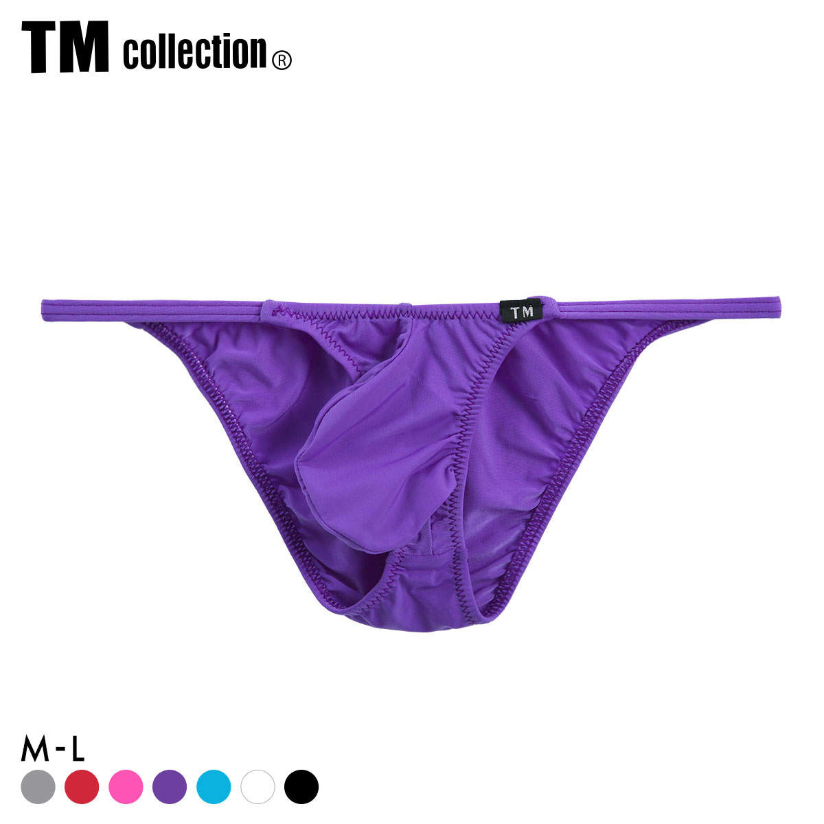 ティーエム コレクション STRIKESKIN protruding cup ハーフバック BIKINI TM collection STRIKESKIN　ビキニ メンズ(PU-パープル-M)