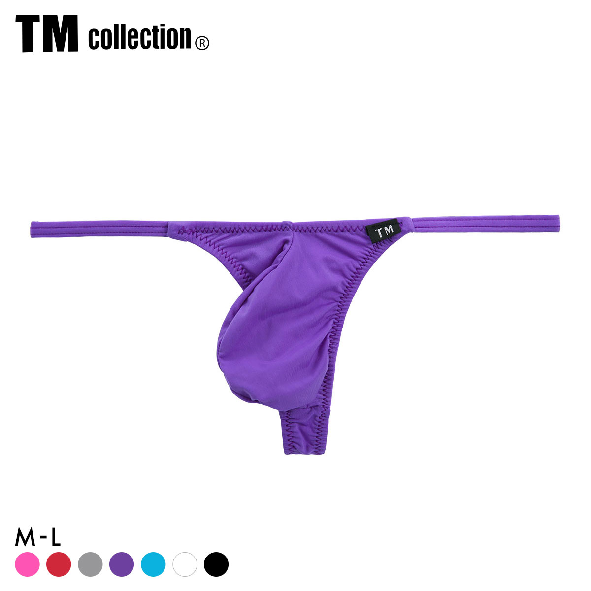 ティーエム コレクション STRIKESKIN protruding cup Tバック BIKINI TM collection STRIKESKIN　ビキニ メンズ(PU-パープル-M)