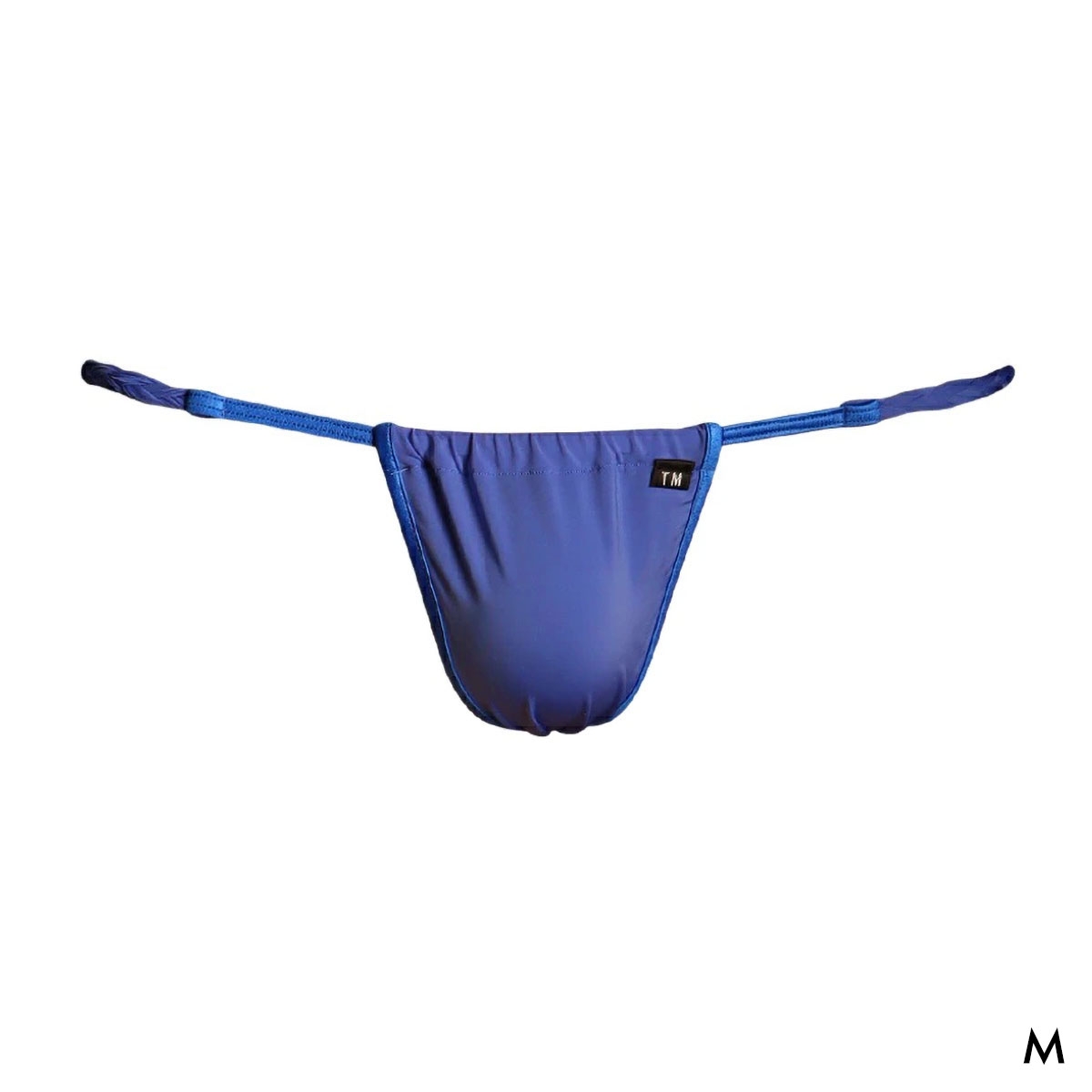 ティーエム コレクション STRIKESKIN x WET 三つ編み ふんどし調 TB Tバック ビキニ メンズ TM collection 日本製(BU-ブルー-M)