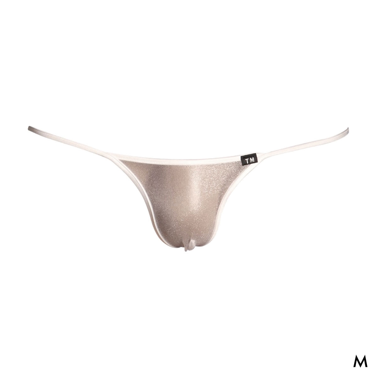 ティーエム コレクション Sparkhalf x WET Binder trim G-string Gストリング メンズ TM collection 日本製 Tバック(WH-ホワイト-M)