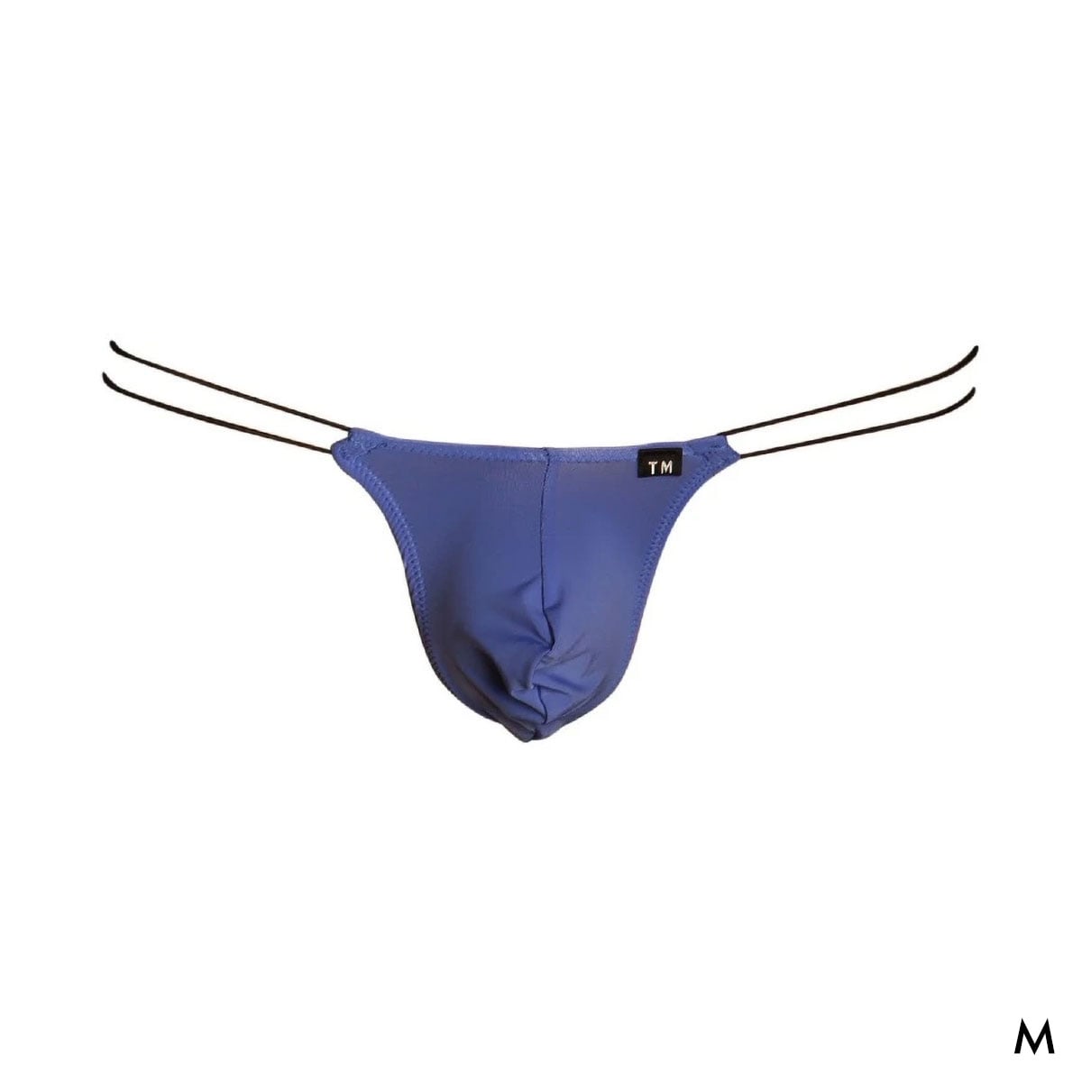 ティーエム コレクション STRIKESKIN 極細丸ゴム Dragonfly G-string Gストリング メンズ TM collection 日本製 Tバック(BU-ブルー-M)
