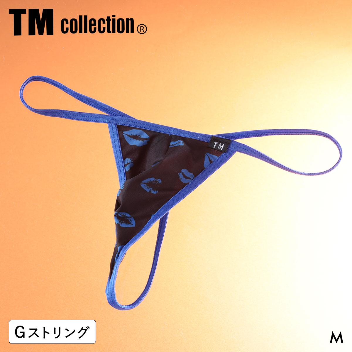 ティーエム コレクション Kiss Binder G-string Gストリング メンズ TM collection 日本製(BK-ブラック-M)