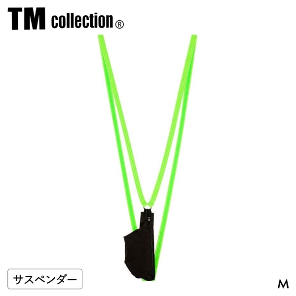 ティーエム コレクション STRIKESKIN x WET bicolor サスペンダー メンズ TM collection 日本製