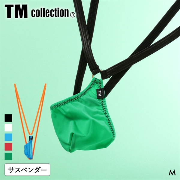 ティーエム コレクション STRIKESKIN x WET bicolor サスペンダー メンズ TM collection 日本製