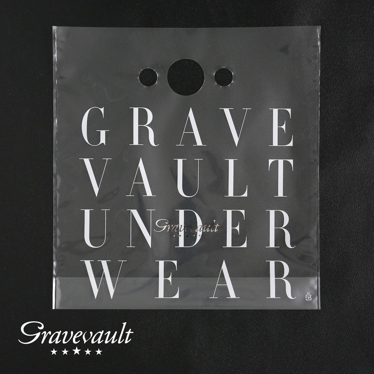 グレイブボールト Gravevault オリジナルショッパー  ギフトバッグ ラッピング プレゼント 袋 推し(CL-クリア-ONESIZE)