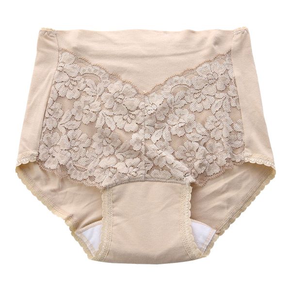 失禁対応 安心ショーツ 吸水布付き 消臭制菌 レース