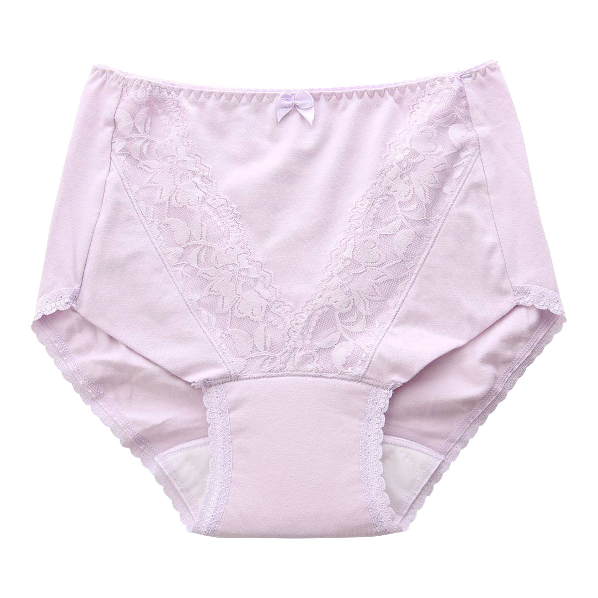 失禁対応 安心ショーツ 吸水布付き 消臭制菌 M L LL 3L(PU-パープル-M)