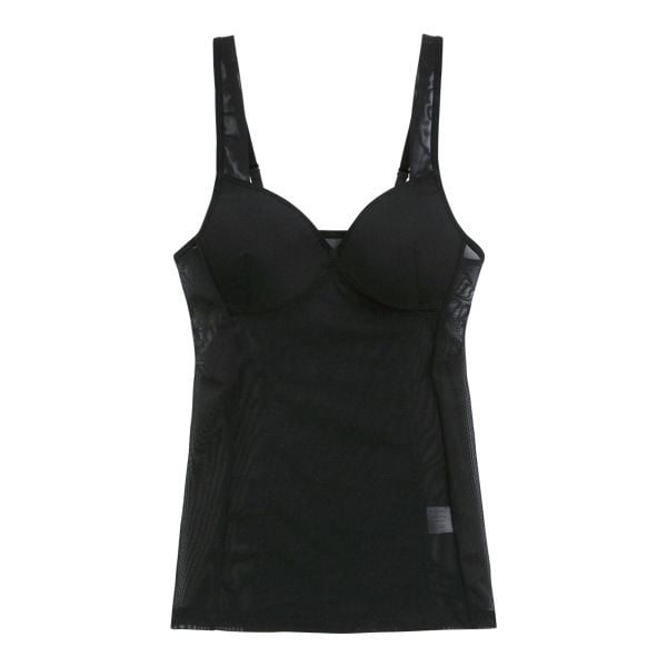 ボディシェイパー パワーネット カップ付き ラン型 インナー ノンワイヤー ブラキャミ 補正下着