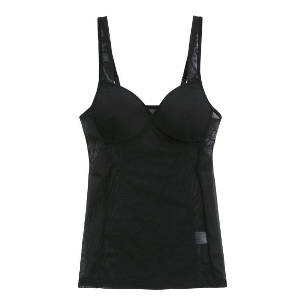 ボディシェイパー パワーネット カップ付き ラン型 インナー ノンワイヤー ブラキャミ 補正下着