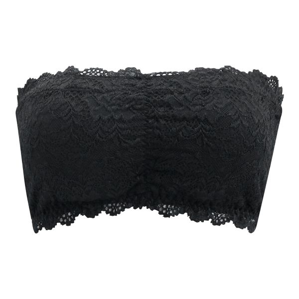 レース チューブブラ ボリュームパッド入り バンドゥ バンドゥブラ ブラカバー