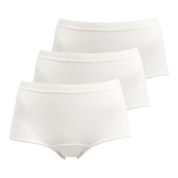 ヒップ自慢 アウトゴム 綿混ショーツ お買い得 3枚セット M L LL 3P ノーマル ビキニ ハイカット フィット 福袋 お得