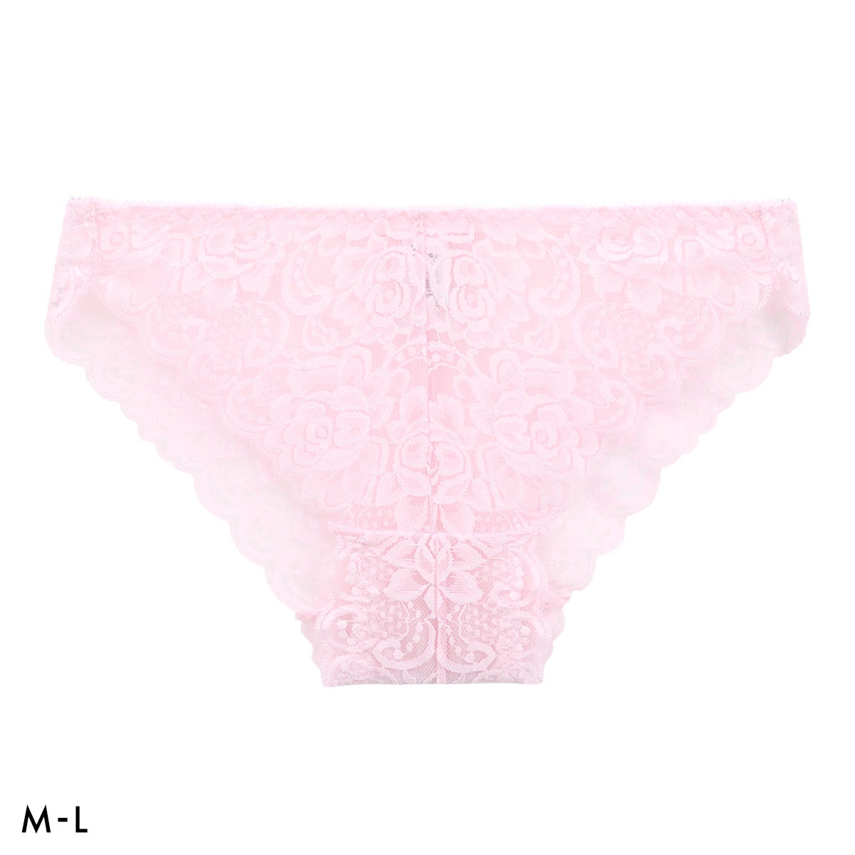 総レース ショーツ ノーマルショーツ 透け セクシー 過激 M L 下着(PI-ピンク-M)