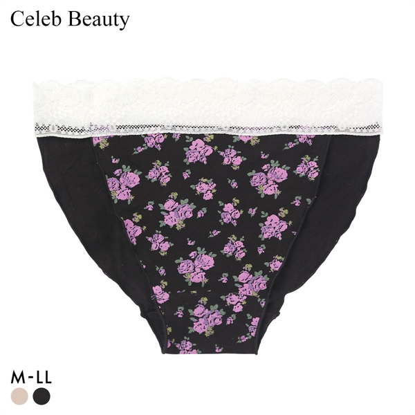 セレブビューティー Celeb Beauty 花柄 ストレスFREEショーツ 足口ゆったりショーツ 高綿混 足口開放 ふんどしショーツ リラックス