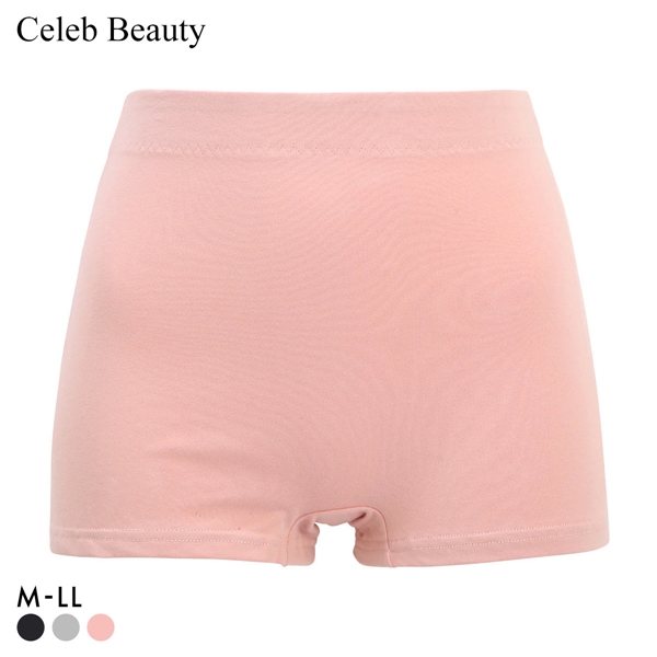 セレブビューティー Celeb Beauty ストレスFREEショーツ 足口超ゆったり ボックスショーツ 1分丈 高綿混 足口開放 リラックス むくみ