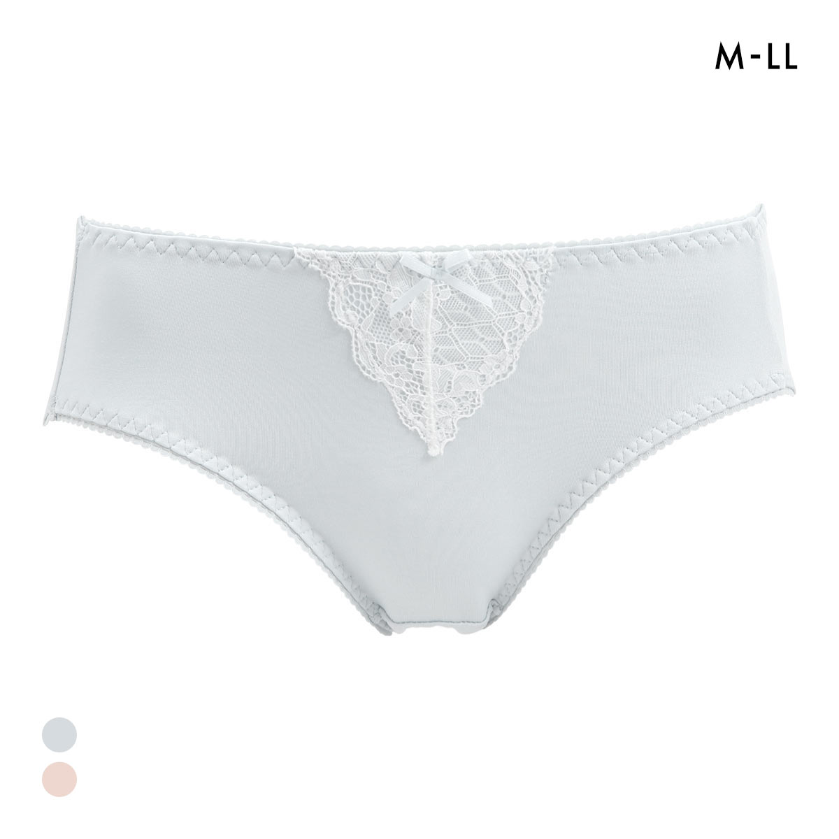 フィニー 2WAYなめらかショーツ スタンダード M L LL 大きいサイズ ビキニ はきこみやや深め(SX-サックス-M)