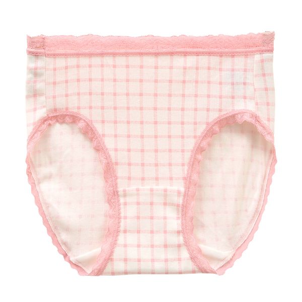綿100％ ショーツ M L LL スタンダード チェック柄 大きいサイズ 単品 コットン100 まとめ買い プチプラ