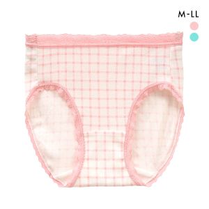 綿100％ ショーツ M L LL スタンダード チェック柄 大きいサイズ 単品 コットン100 まとめ買い プチプラ