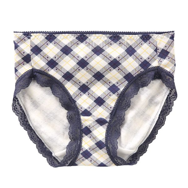綿100％ ショーツ スタンダード M L LL チェック柄 大きいサイズ 単品 コットン100 まとめ買い プチプラ