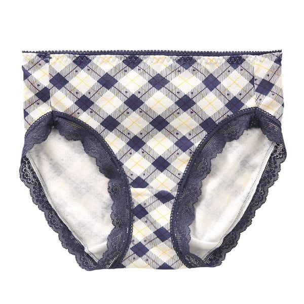 綿100％ ショーツ スタンダード M L LL チェック柄 大きいサイズ 単品 コットン100 まとめ買い プチプラ
