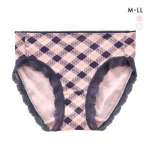 綿100％ ショーツ スタンダード M L LL チェック柄 大きいサイズ 単品 コットン100 まとめ買い プチプラ