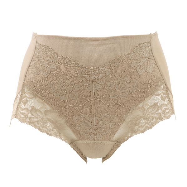 お腹スッキリサポート ショーツ M L LL プチ補正 綿混ショーツ 大きいサイズ 綿混 コットン混 ショーツガードル 単品