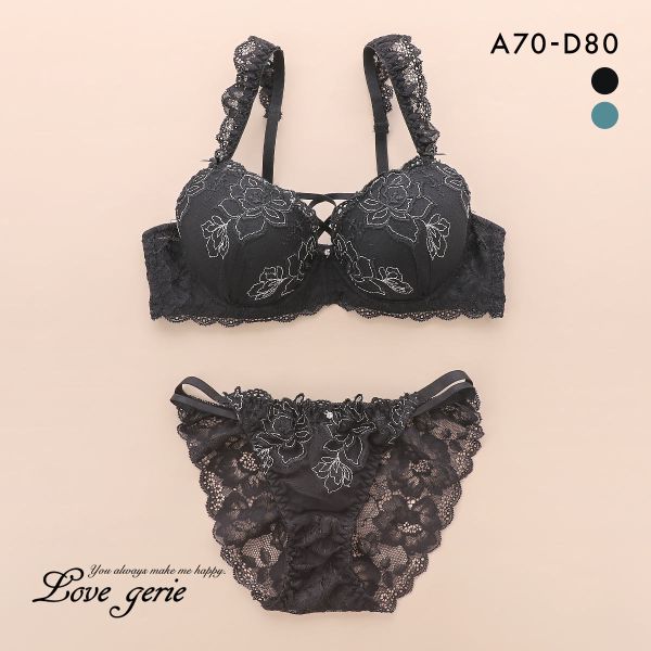 20%OFF ラブジェリー ドーリーローズ ブラセット ABCD 谷間ブラ Wパッド 厚盛り 盛り胸 バックレース ブラジャー ショーツ セット Love gerie 20%OFF ラブジェリー ドーリーローズ ブラセット ABCD 谷間ブラ Wパッド 厚盛り 盛り胸 バックレース ブラジャー ショーツ セット Love gerie