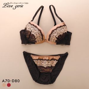 ラブジェリー グラティアレーシー ブラセット ABCD 盛り胸 Wパッド 谷間ブラ L字 脇寄せ バストアップ ブラジャー ショーツ セット