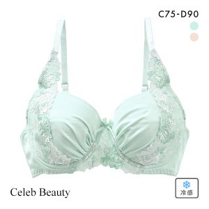 セレブビューティー Celeb Beauty 脇高サイドアップワイヤーブラ ブラジャー 3/4カップ 単品 CD 接触冷感 ひんやり 涼しい