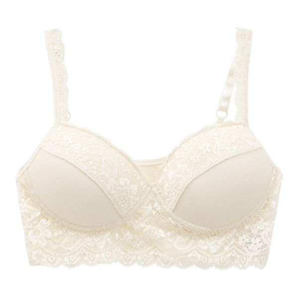 肌に優しい綿100％ ゆったりハーフトップ ノンワイヤーブラ M L LL 大きいサイズ リラックス 楽ちん ナイトブラ 夜ブラ ミセス 敏感肌 単品