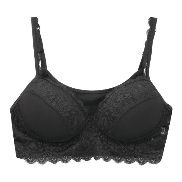 肌に優しい綿100％ ゆったりハーフトップ ノンワイヤーブラ M L LL 大きいサイズ リラックス 楽ちん ナイトブラ 夜ブラ ミセス 敏感肌 単品