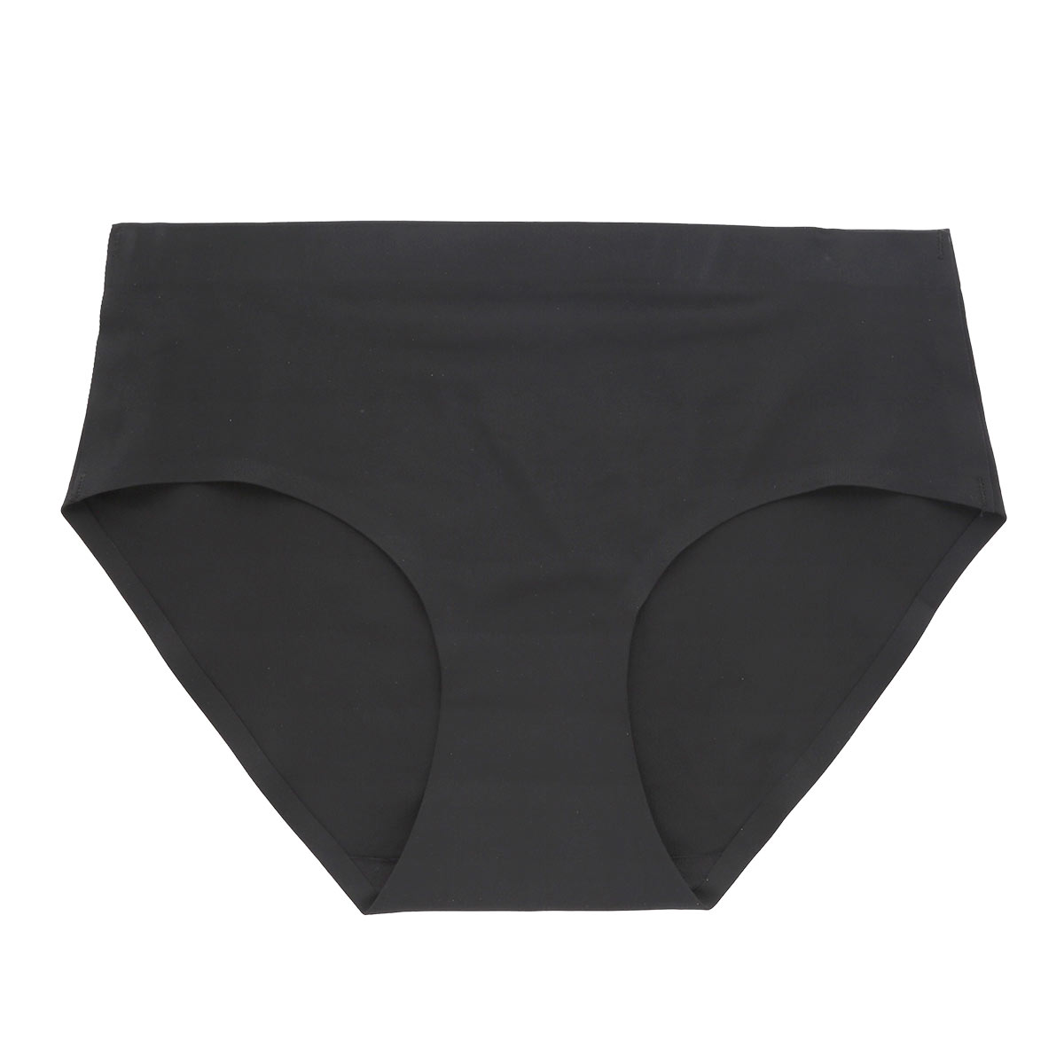素肌のようにフィット シームレススキンショーツ M L LL 3L ひびきにくい くいこみにくい なめらか ストレッチ ストレスフリー 単品(BK-ブラック-M)