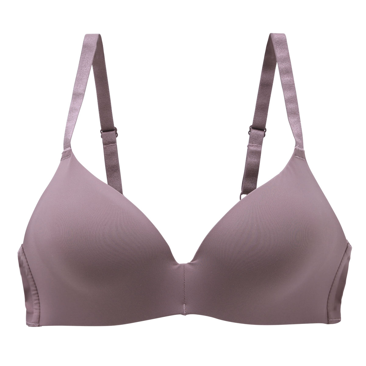 シームレス モールド ブラジャー ノンワイヤー ワイヤレス M L LL 単品(PU-パープル-M)